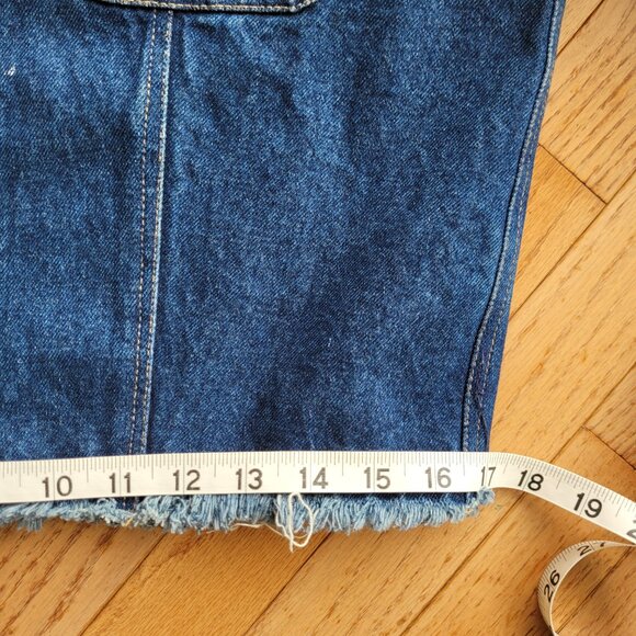 Chemistry Jean Jacket M Fitted Embroidered Rose Frayed 100% Cotton - Picture 14 of 16